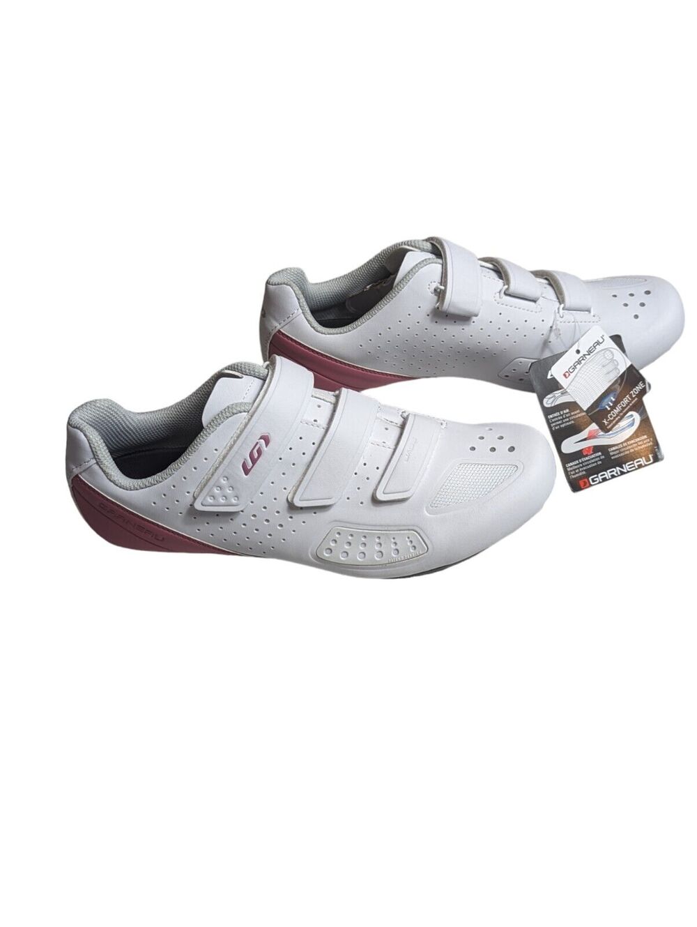 Garneau Jade II Road Cycling Shoes 1487298 - White/Pink Women's Size 11 / EU 42